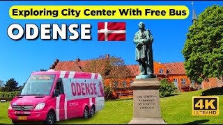 4K EXPLORING ODENSE DENMARK FOR FREE  HC ANDERSEN HOMETOWN  CITY BUS SIGHTSEEING TOUR [upl. by Nytsrik]