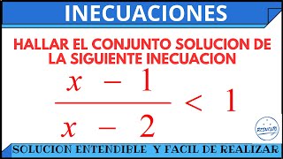 Solución Explicada De INECUACIONES Racionales o con Fracción [upl. by Alleul]