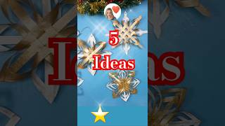 Descubre como hacer 5 decoraciones navideñas únicas ⭐️ navidad christmas diy manualidades [upl. by Lib]