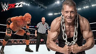 Goldberg vs Mr McMahon WWE 2K22 [upl. by Adnahsam]