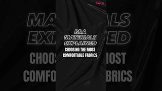 Bra Materials Explained Choosing the Most Comfortable Fabrics [upl. by Shaikh919]