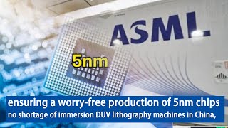 No shortage of immersion DUV lithography machines in China [upl. by Mussman]