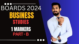 1 Markers  Part B  Business Studies  Class 12  Must Watch [upl. by Johnston]