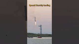 SpaceX Starship booster landing process captured by quotchopsticksquot  SpaceX starship landing  booster [upl. by Etteoj]