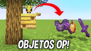 Paso Minecraft PERO las ABEJAS Dropean Objetos OP [upl. by Kcirddahc956]