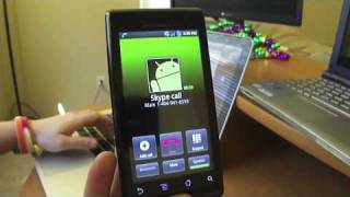 ICT Droids  Skype Mobile for Android Review  Verizon Moto Droid  HD Video [upl. by Stargell]