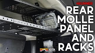 4Runner CaliRaised Rear Molle Panel And Rack Installation [upl. by Nahor]