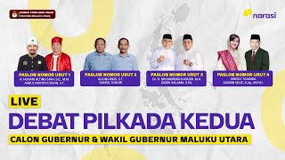 LIVE Debat Kedua Pilkada Calon Gubernur dan Wakil Gubernur Maluku Utara  Narasi Daily [upl. by Meenen]