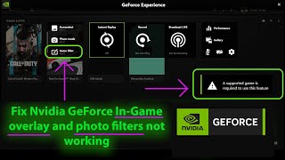 How to Fix NVIDIA InGame Overlay and Game Filters Not Working in 2023 with PROOF  100 Working [upl. by Norag148]