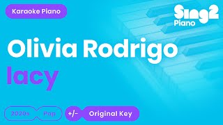 Olivia Rodrigo  lacy Karaoke Piano [upl. by Shandeigh]