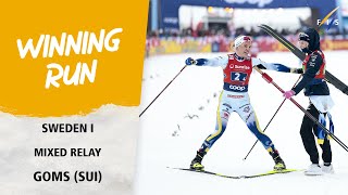 Svahn powers Sweden I to win in Goms  FIS Cross Country World Cup 2324 [upl. by Tsan93]