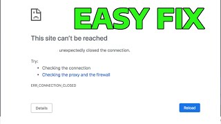 How To Fix ERR CONNECTION CLOSED in Google Chrome [upl. by Horst]