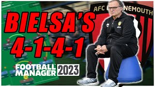 BIELSAs BEST TACTIC 4141 AT BOURENMOUTH FM23 Footballmanager Tactics gaming [upl. by Deaner]