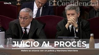 Melero se enzarza con un policía y Marchena interviene [upl. by Eceerahs]