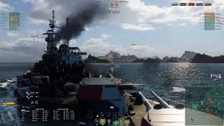 WOWS  Ohio  Awesome BB in ranked which punches so hard [upl. by Leidba188]