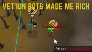 Vetion Bots Stand No Chance Against My Pure  OSRS [upl. by Nnylatsirk]