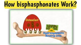 Mechanism action of bisphasphonates  How bisphasphonates work  Doctors goal [upl. by Zealand514]