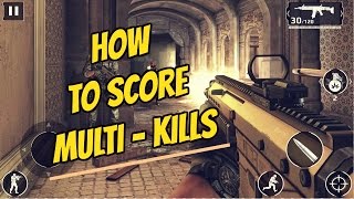 How to Score MULTI  KILLS in Modern Combat 5  Blackout [upl. by Cohbath]