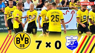 Borussia Dortmund 7 × 0 Westfalia Rhynern  Marco Reus Show 2023 Friendly Extended Highlight amp Goal [upl. by Tania819]