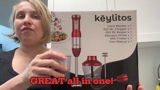 Keylitos 5 in 1 hand blender review Why this is a perfect multi use appliance for small apartments [upl. by Tremml]