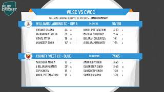 Melbourne Cricket Association  West  T35Div AWilliams Landing SC  Div A v County West CC  Blue [upl. by Ihtak921]