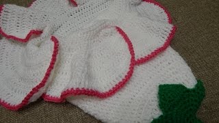 Capullo en Flor para Bebe Crochet parte 1 de 2 [upl. by Olfe]