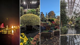 Longwood Gardens Tour amp Illuminated Fountain Show [upl. by Elleimac]