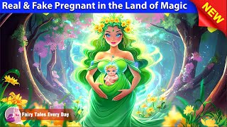 Real amp Fake Pregnant in the Land of Magic ✨ English Fairy Tales 🌛 Fairy Tales Every Day [upl. by Ygief270]