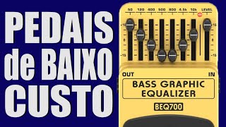 Pedais de Baixo Custo BEHRINGER BASS GRAPHIC EQUALIZER  BEQ700 [upl. by Elleirol]