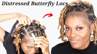 Effortless Distressed Butterfly Locs Easy StepByStep Tutorial  Glow With Solange [upl. by Adnot976]