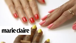 3 Nail Colors That Are Perfect For Your Skin Tone  Marie Claire  Revlon [upl. by Bate531]