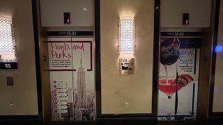 Otis Traction Elevator Up To 24 At The NY Hilton Midtown Hotel In Manhattan New York 10272024 [upl. by Haropizt]