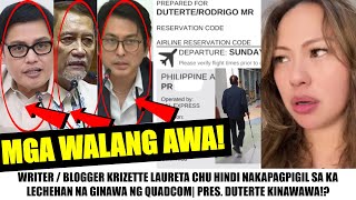 Matapos PAASAHIN at KAWAWAIN si PRRD KRIZETTE PINAGMUMURA ang QUADCOM quotMA MA TAY NA KAYO LECHEquot [upl. by Ayanad439]