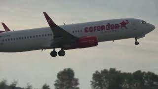 Corendon Airlines B737800 Takeoff Groningen Airport Eelde [upl. by Care919]