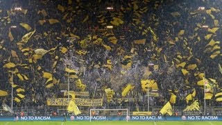 Stimmung Südtribüne Borussia Dortmund Schachtar Donezk  CL BVB Champions League Atmosphere [upl. by Guthry712]