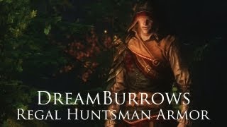 TES V  Skyrim Mods DreamBurrows Regal Huntsman Armor [upl. by Rakabuba]