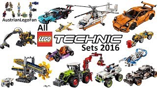 All Lego Technic Sets 2016  Lego Speed Build Review [upl. by Enautna]