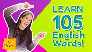 LEARN 105 ENGLISH VOCABULARY WORDS  DAY 1 [upl. by Latsyk346]