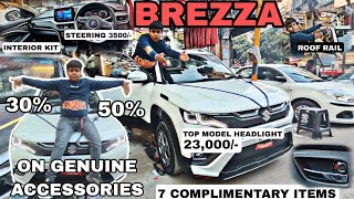 brezza MODIFIED ✅ WITH 30 amp 50 DISCOUNT ✅ ALL GENUINE PRODUCTS brezzamodification brezza2023 [upl. by Kcor]