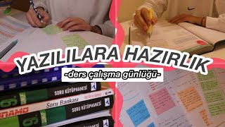 SINAVLARA ÇALIŞIYORUM🥲 YAZILILARA SON İKİ HAFTA  9 sınıf ders çalışma günlüğüm [upl. by Kraska]