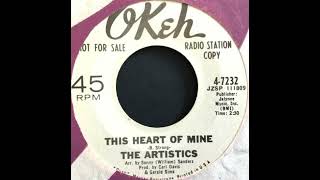 The Artistics  This Heart Of Mine  US Okeh Records Radio Station Demo released 1965 [upl. by Belle]