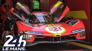 24 Hours of Le Mans 2023  Pitlane  Paddock Action  Nascar Ferrari 499 Peugeot 9X8 [upl. by Etteuqal388]