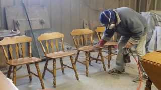 Refinishing maple chairs timeless arts refinishing [upl. by Suirtimed906]