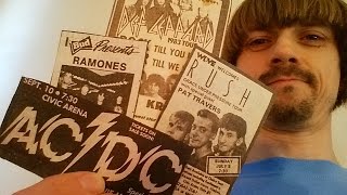 Concert Ads 80s CollectionWeird Paul Newspaper Rock Music Advertisement Vlog [upl. by Bellew]