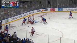 Vincent Trocheck 2OT Goal vs Hurricanes  Game 2  5724 [upl. by Aloap]