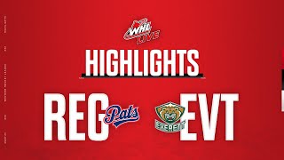 Regina Pats at Everett Silvertips 32  WHL Highlights 202324 [upl. by Bald653]