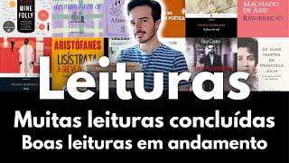 O que ando lendo muitas leituras concluídas boas leituras em andamento [upl. by Hilda222]