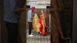 How to open cancan in lehenga shorts trending viral [upl. by Morven61]