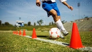 Soccer Training Video Dribbling Cone Drill [upl. by Resay]