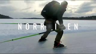 4k Nordic ice skating on lake in Norrviken Stockholm  Sweden [upl. by Karylin764]